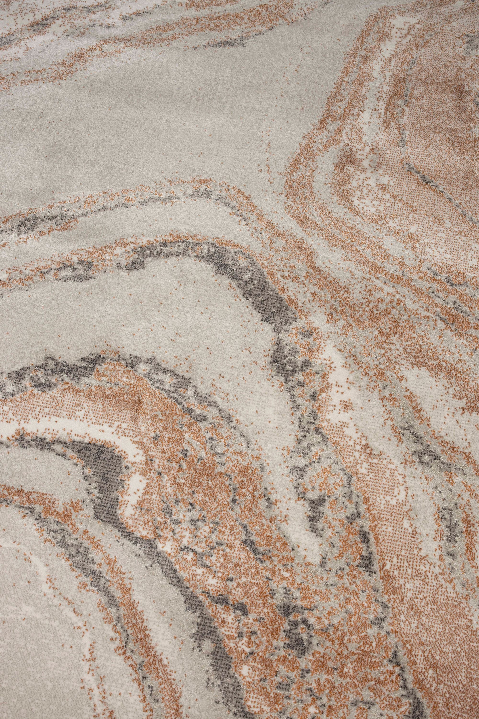 Zuiver Solar Grey/Terra Rectangle Rug 200x290